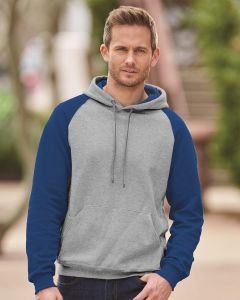 Nublend® Colorblocked Raglan Hooded Sweatshirt
