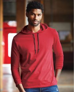 Softstyle® Lightweight Hooded Long Sleeve T-Shirt